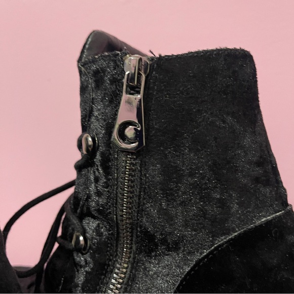 Rare velvet broom rider Killstar platform boots goth gothic vampire whimsygoth - Picture 8 of 9